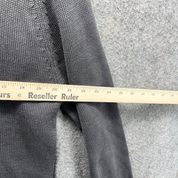 J Crew Sweater Men Medium Gray Pullover Crewneck Casual Fleece Cotton Knitted - Picture 6 of 11